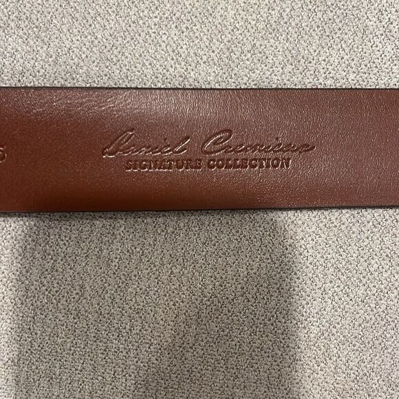 Nwt Daniel Cremieux signature collection brown embossed leather belt. - Picture 7 of 8